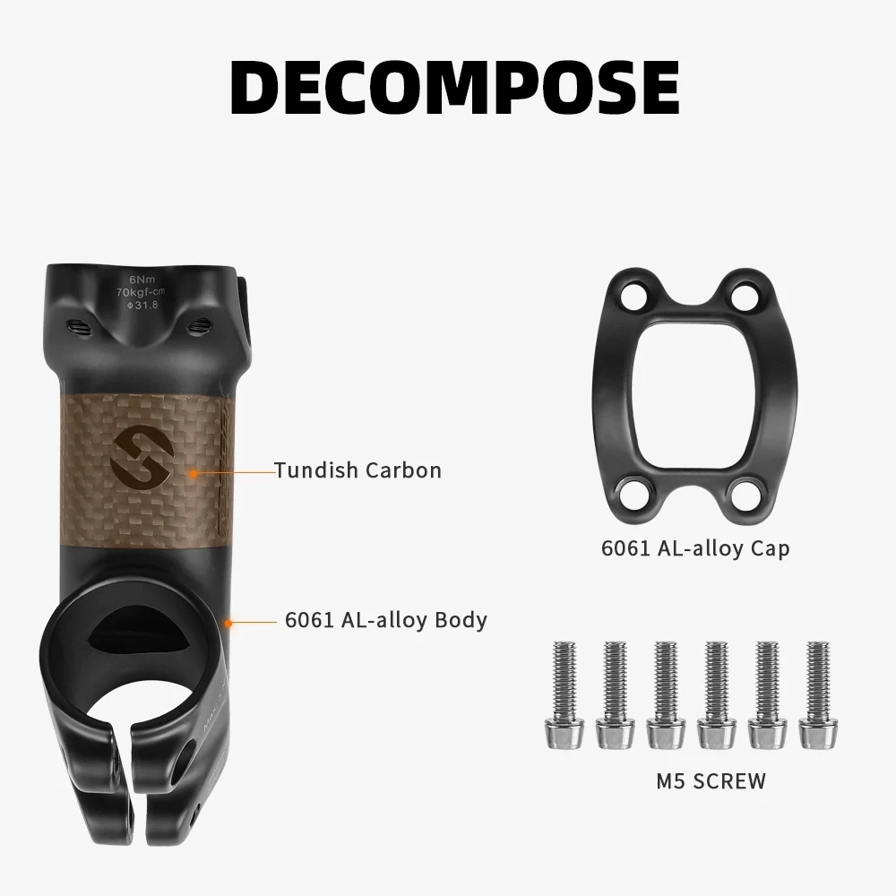 Держатель руля велосипеда TOSEEK диаметр 25 / 35 градусов 28 6x31 8 мм