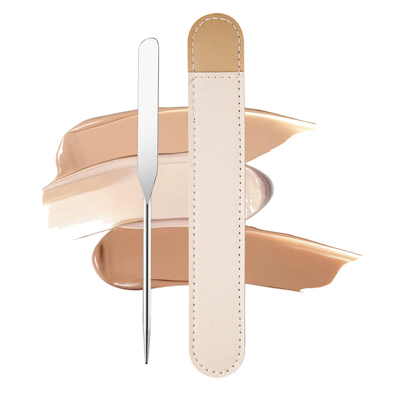 

1Pc Stainless Steel Dual Heads Makeup Toner Spatula Mixing Stick Foundation Cream Tool Cosmetic Make Up Tool