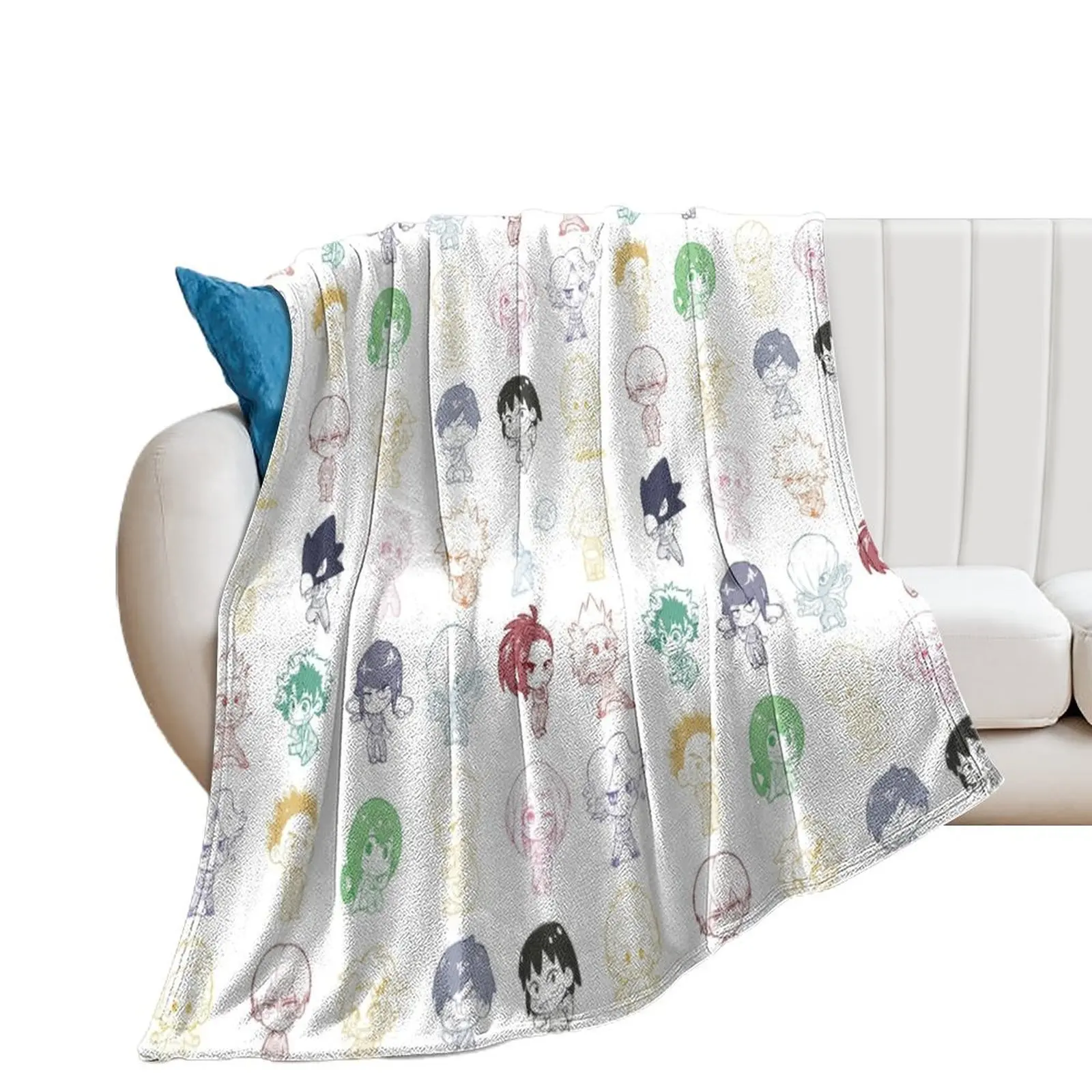 CHIBIMANIA класс 1-A + Mirio ver. Декоративное фланелевое одеяло