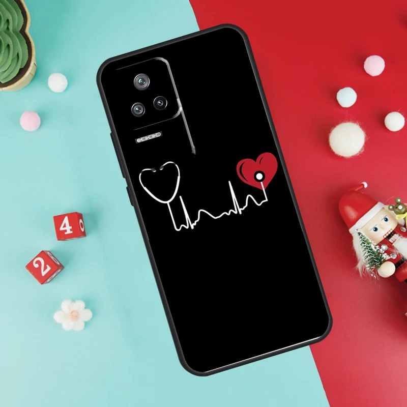 Фото Чехол для Xiaomi 15T 13T 14T 14 15 17 Pro Max POCO F8 Ultra F7 F5 F6 X3 X5 X6 X7 X8 Pro с дизайном «Стилетоскоп, сердце, медицинская сестра» №5