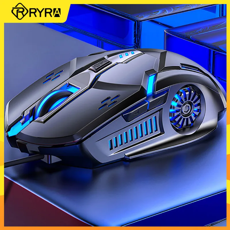 

RYRA G5 Mechanical Wired Mouse 6 Keys 4-Speed DPI RGB Gaming Mouse Rechargeable Backlight Silent Office USB Mouse For Laptop