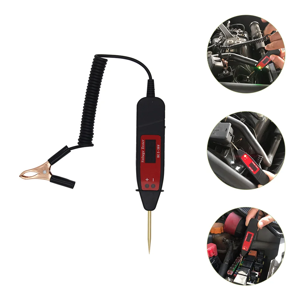 

Test Light Tester Automotive Voltage Display Voltelectrical Pencontinuity Digitalmaintenance Car 12V Tools Circuit Kit Fuseprobe
