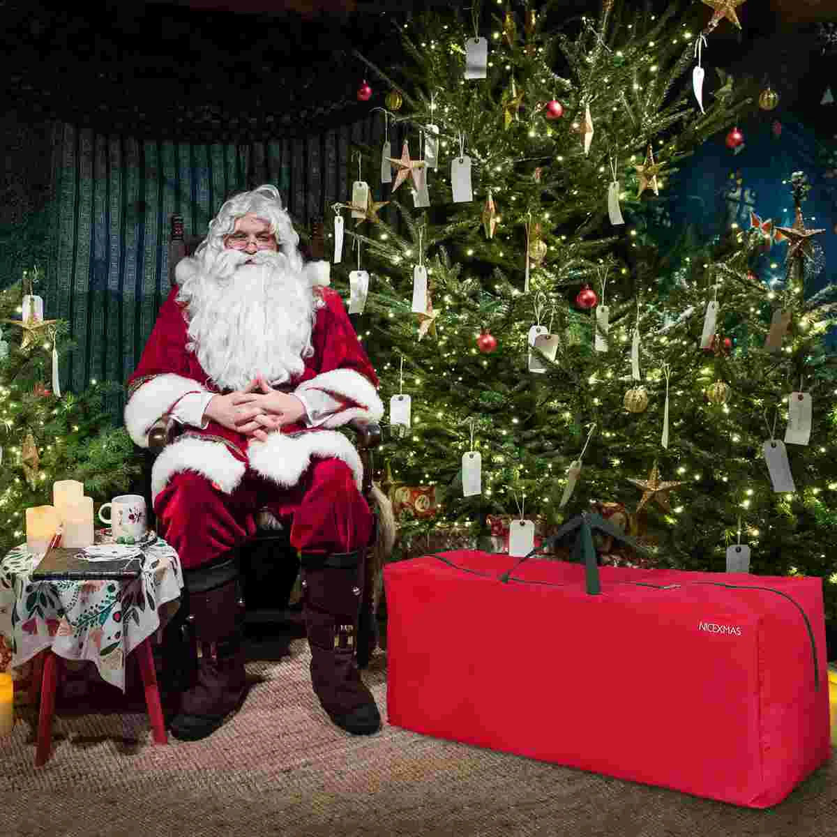 Сумка для хранения рождественской елки ткань Оксфорд сумка ящик