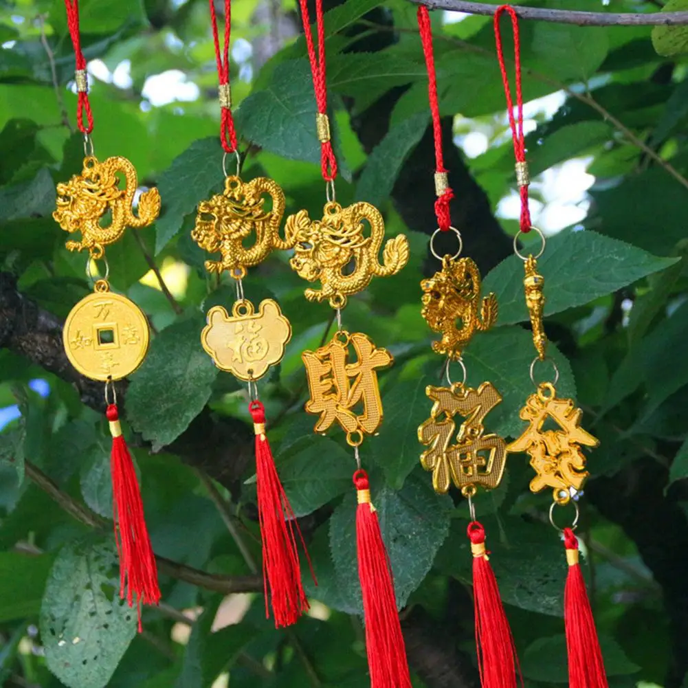 

Chinese Dragon Pendant Dragon Pendant 2024 Zodiac Ornament For Spring Festival Lucky Hanging Mascot New Year Decoration Gift