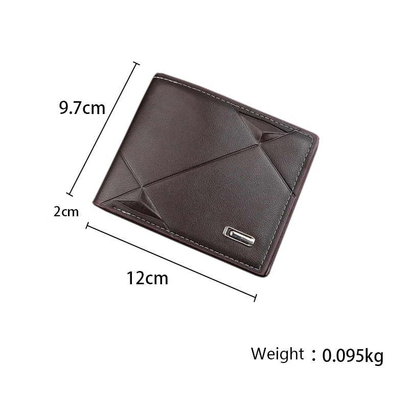 Short Men Wallets Slim Classic Coin Pocket Photo Holder Small Male Wallet Business Quality Card Holder Frosted Leather Men Purse