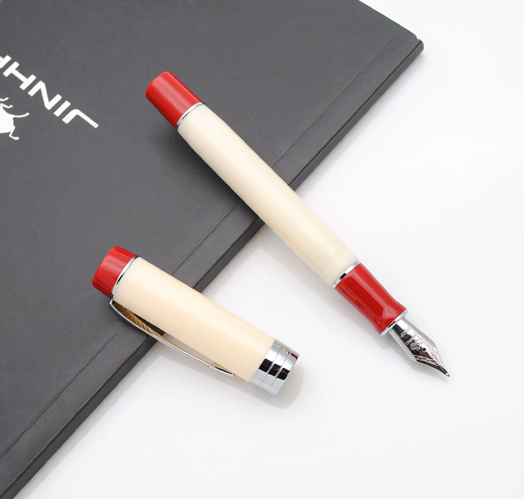 2022 Jinhao новая Centennial 100 перьевая ручка со стрелкой зажимом 18KGP позолоченная M перо