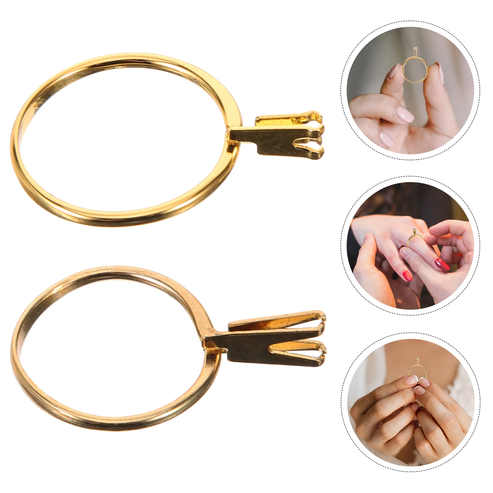 Кольцо из 2 шт. зажим для инструмента сделай сам основание пинцета короткий