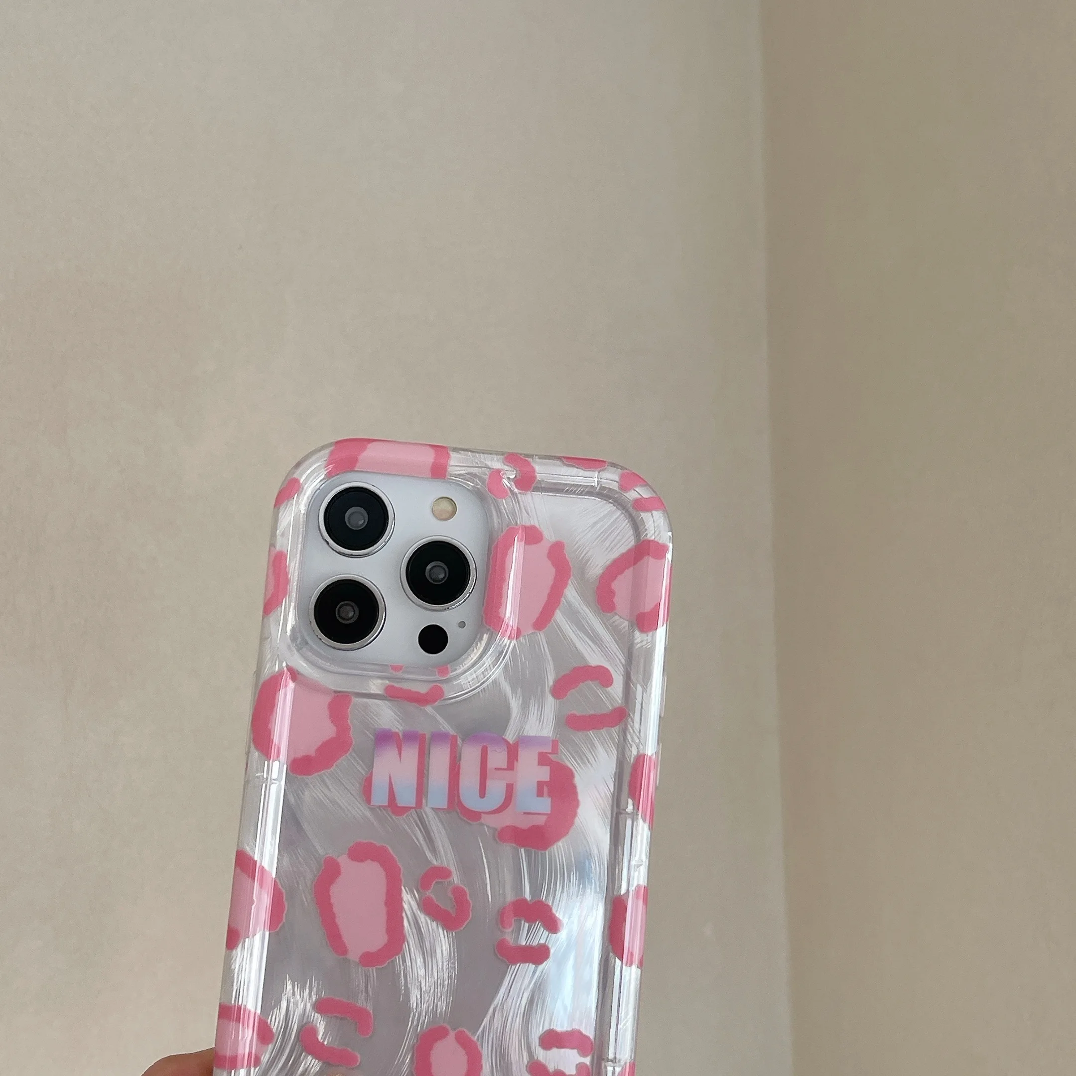 Модный розовый чехол для телефона с леопардовым принтом iPhone 15 15pro 15promax 14 14pro 14promax 13