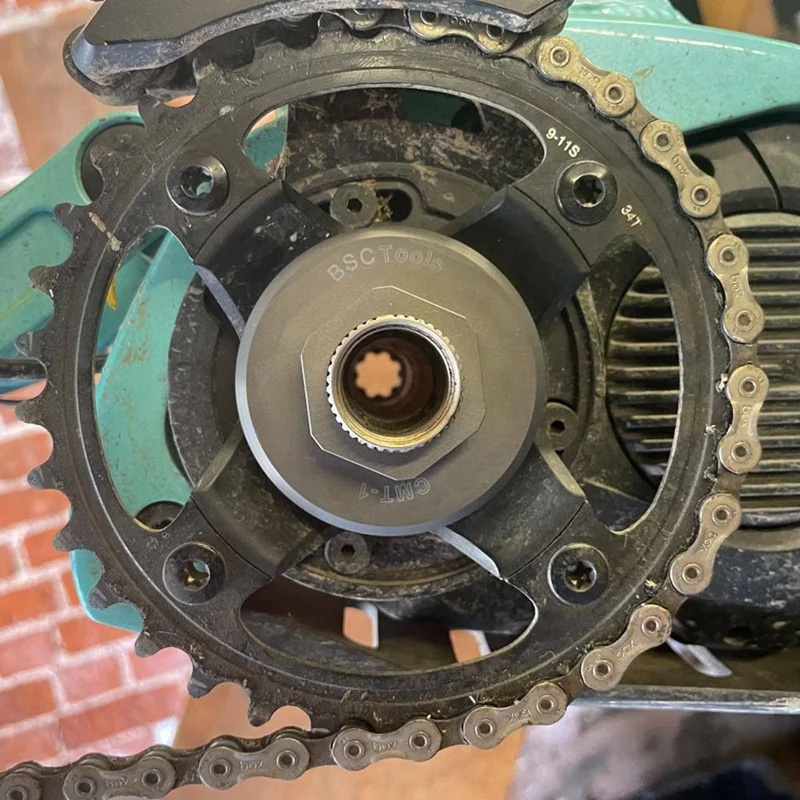 Инструмент для установки и удаления крепежного кольца каретки для системы привода Shimano STEPS E6100 E7000 E8000 E-Bike Mid Drive Motor System.