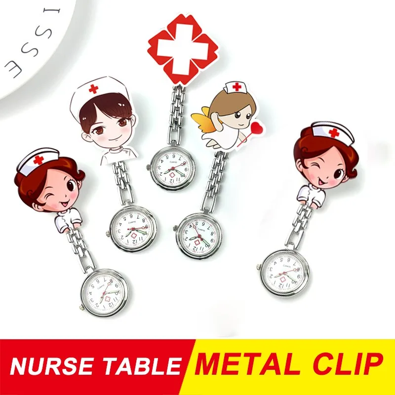 Часы женские карманные силиконовые в виде медсестры