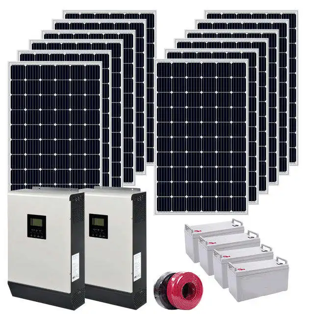 Купи Off Grid 3000W 3KW Solar Portable Generator Solar Energy System Cpmplete Kit Solar Power Inverter Price за 239,941 рублей в магазине AliExpress