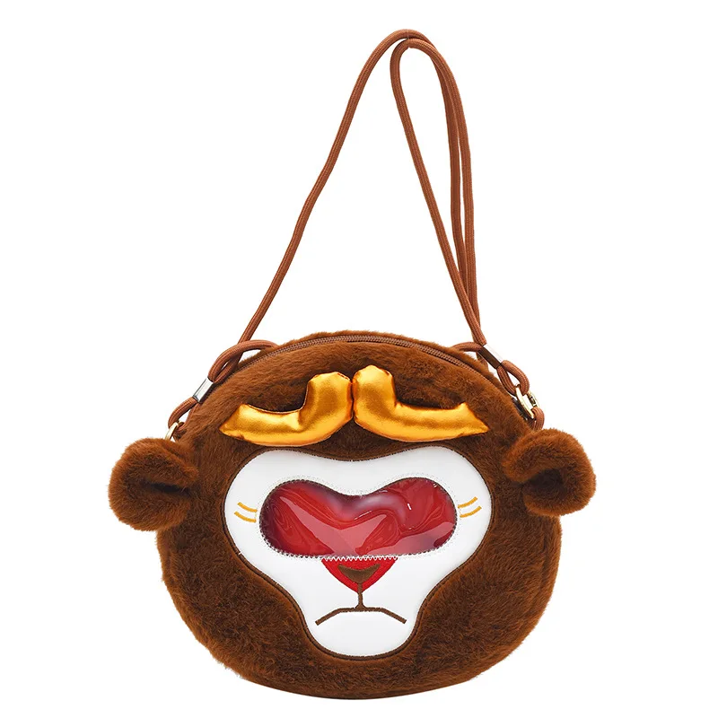 Wukong плюшевая прозрачная сумка через плечо Mythical Monkey King Journey To The West Game Qitian Big Saint Doll Bag