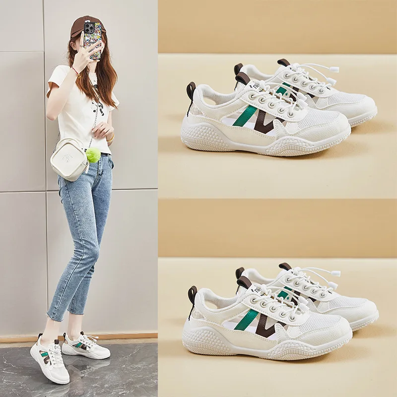 Женские кроссовки с вырезами дышащие сетчатые для немецких тренировок летний