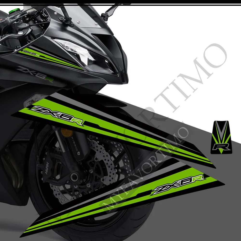 Для Kawasaki Ninja ZX-6R ZX6R ZX 6R накладка на бак обтекатель наклейки защита газового колена
