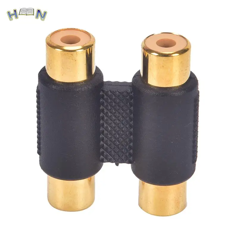 

Double Dual 2 Head RCA Female To Female Audio Connector Adaptor Phono Coupler Video Connector Plug Socket RCA Phono Twin Coupler