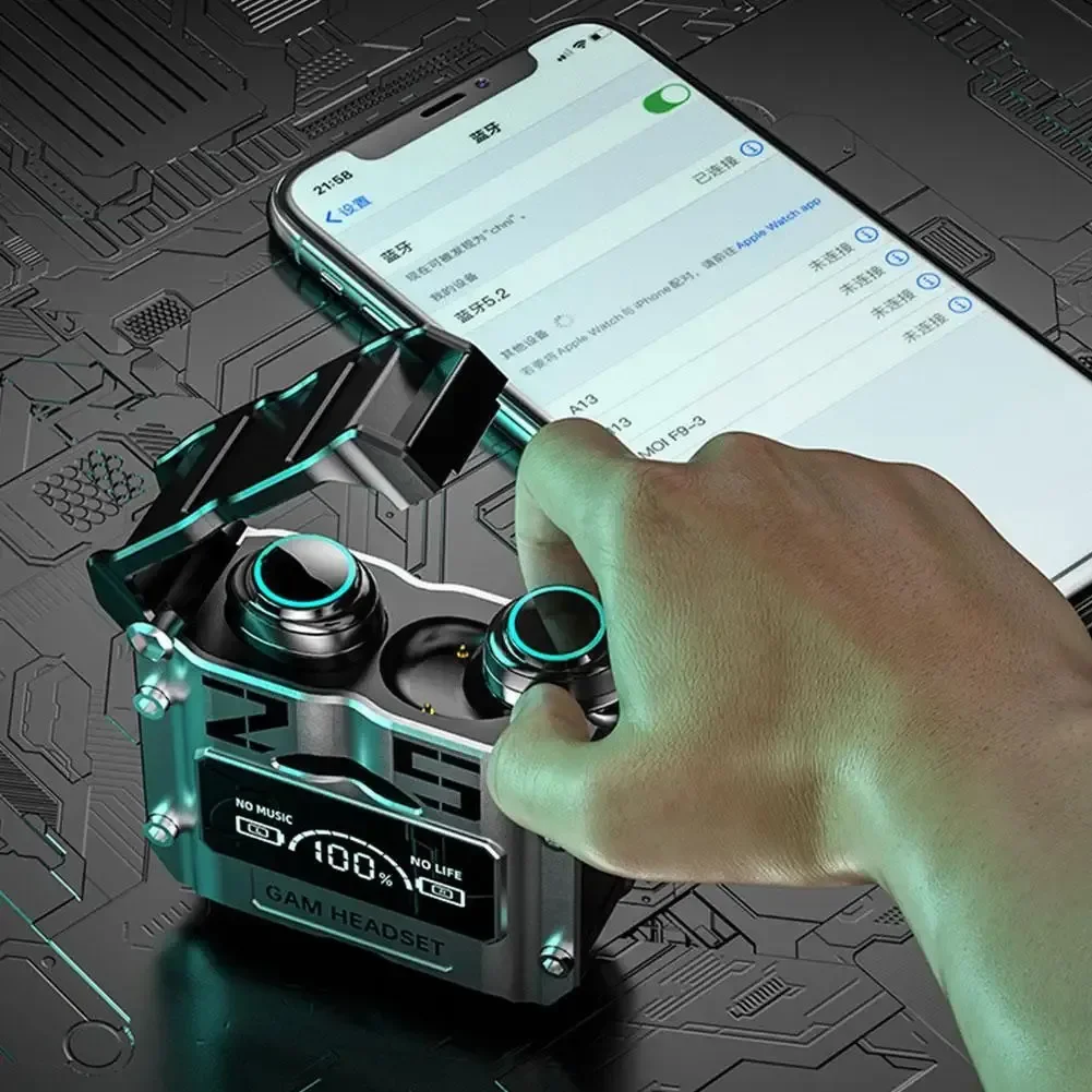 Беспроводные наушники M25 TWS с сенсорным управлением и шумоподавлением