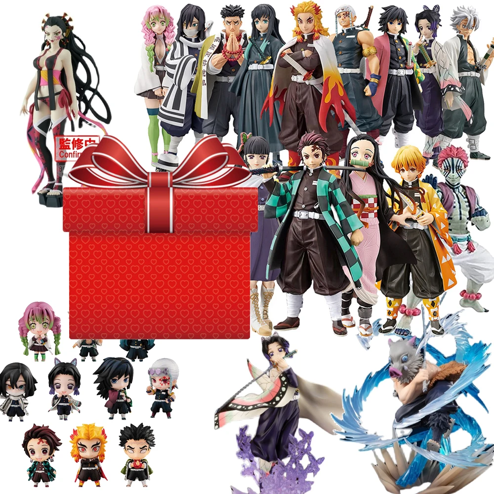 

Demon Slayer Kimetsu no Yaiba Mystery Box Figure Blind Box Anime Best Gift for Animer Tanjirou Nezuko Zenitsu Figure Lucky Box