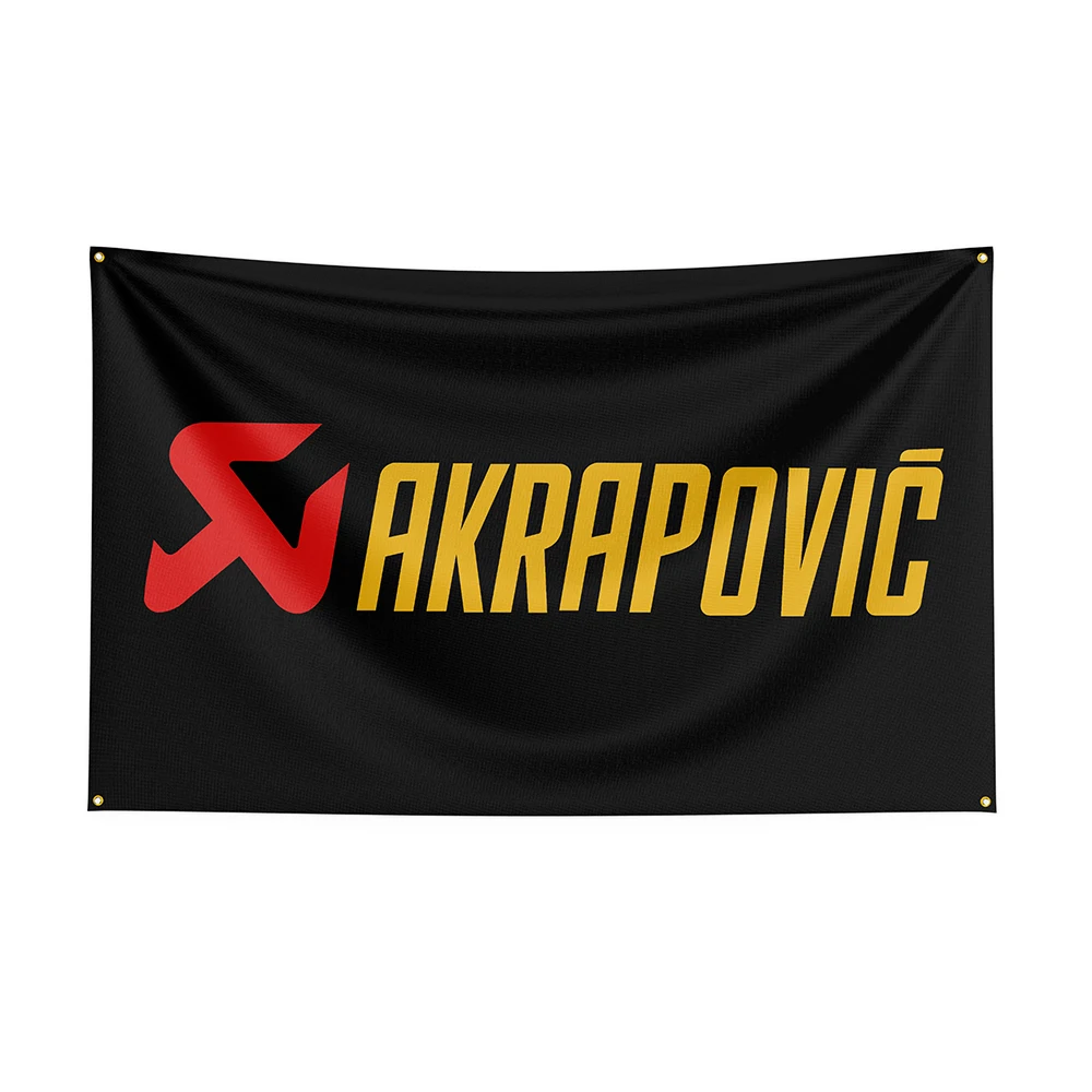 

3x5 Akrapovics Flag Polyester Printed Motorcycle Accessories Banner For Decor ft Flag DecorFlag Banner For Decor