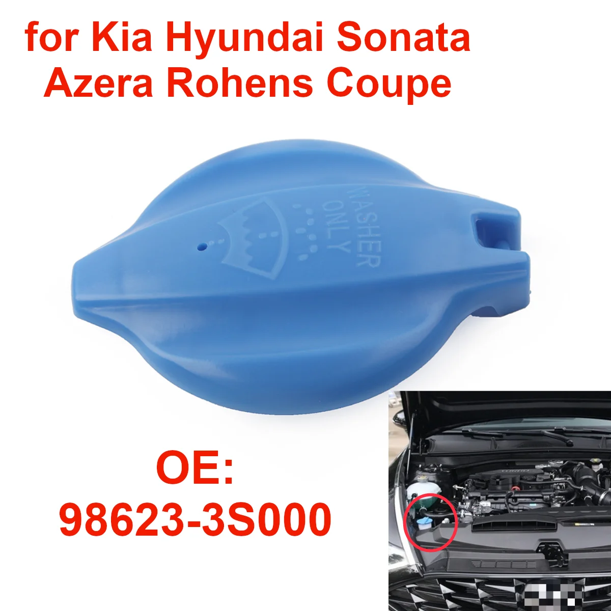 Резервуар для воды для мойки лобового стекла автомобиля 98623-3S000 для Kia Hyundai Sonata 8 Rohens Azera Rio i40 i45