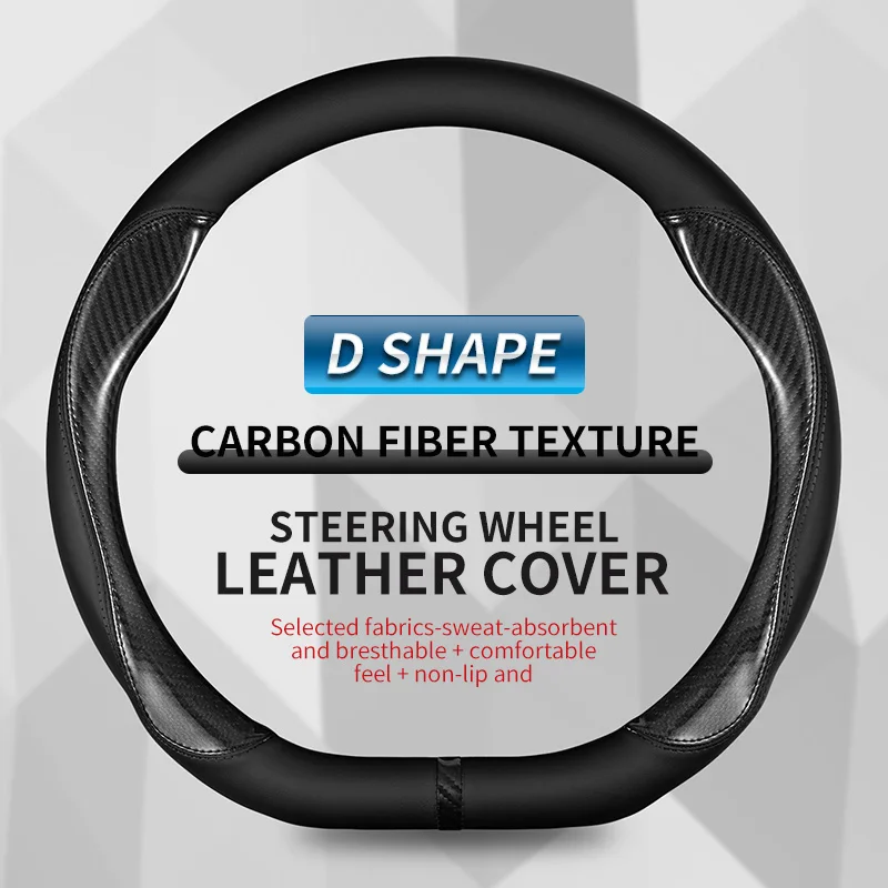 

Кожаный чехол на руль автомобиля D-образной формы из микрофибры, автоаксессуары, для Kia Sportage 5 GT-Line, 2021, 2022, 2023, 2024