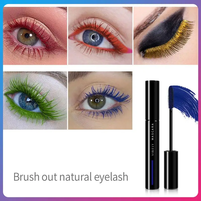 

BEAUTY GLAZED 6 Colors 4D Mascara Long Lasting Waterproof Not Blooming Curl Thick Slender Mascara Delicate Big Eye CosmeticTSLM1