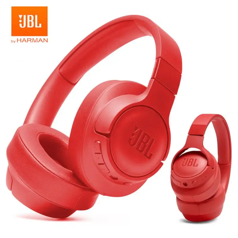 JBL TUNE 710BT Headphone Deep Bass Sound Waterproof Sports Game Bluetooth-Compatible Headset With Mic Noise Canceling Earphones