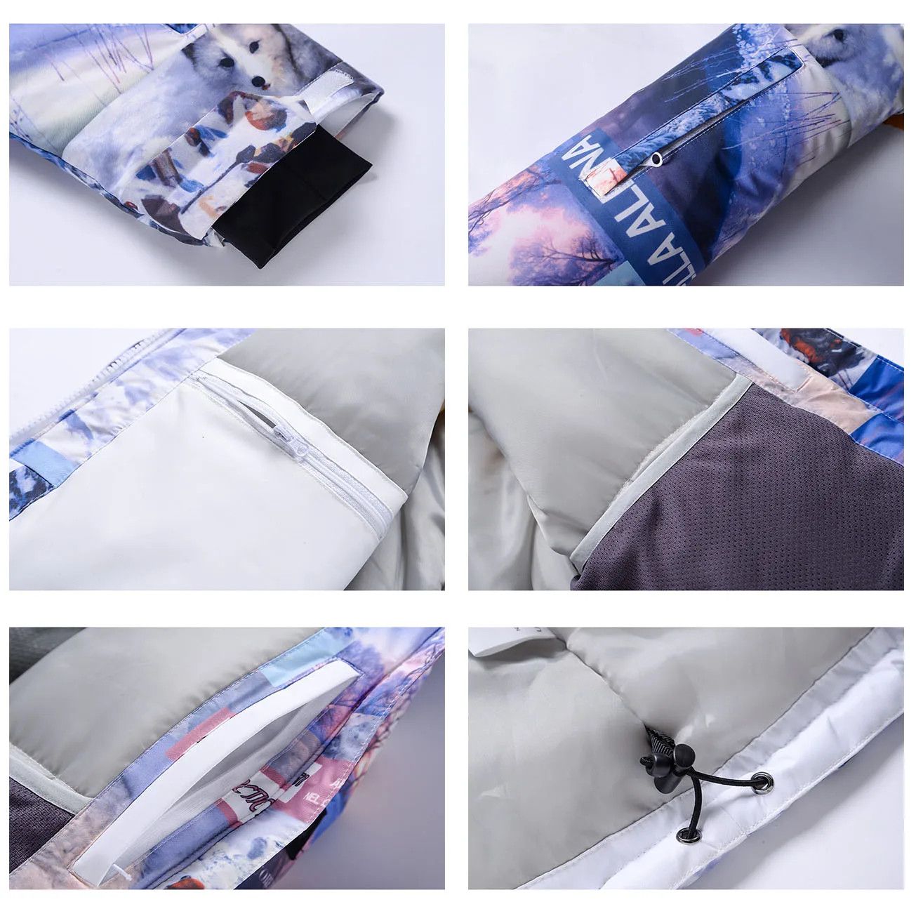 Мужские и женские лыжные куртки Мужская зимняя теплая ветрозащитная