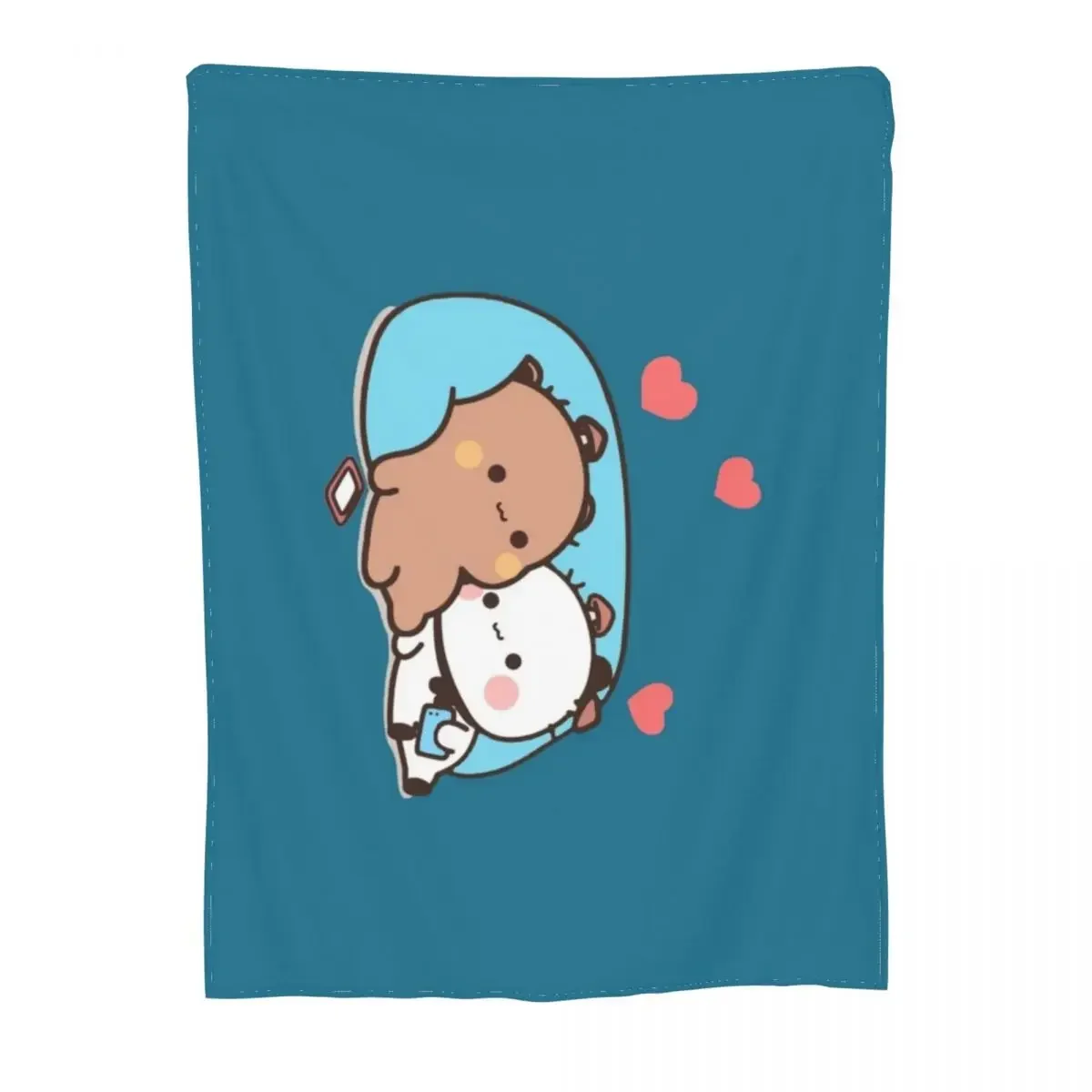 Надувное одеяло с медведем и пандой Bubu Dudu декоративное покрывало для дивана