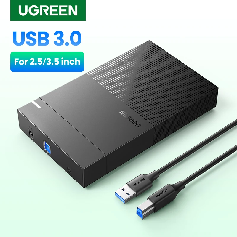 Ugreen HDD Case 3.5 2.5 SATA To USB 3.0 External Hard Drive Enclosure สำหรับ SSD ฮาร์ดดิสก์กล่อง HD 3.5 HDD Case