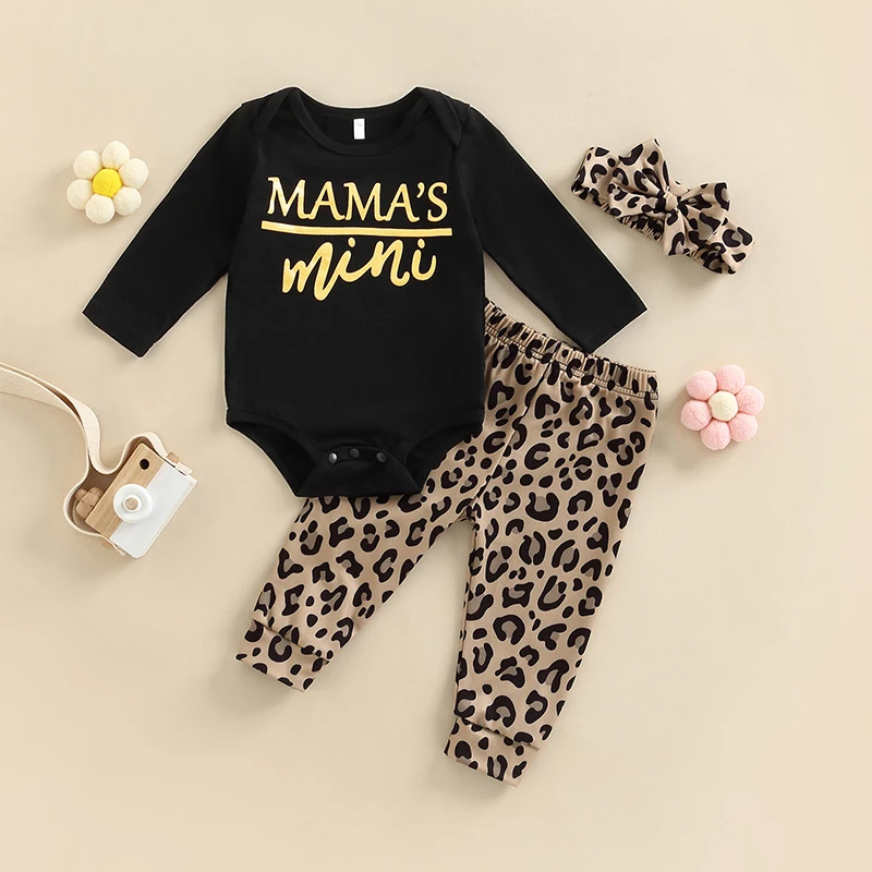 

Детская одежда для девочек, осенний комплект из 3 предметов, комбинезон с длинным рукавом и надписью + фото + повязка на голову, комплект одеж...