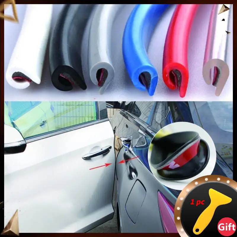 

5M Car Door Edge Protector Strip U-Shaped Anti-Scratch Guard Bar Automobile Door Anti Collision Protection Car-Styling Mouldings