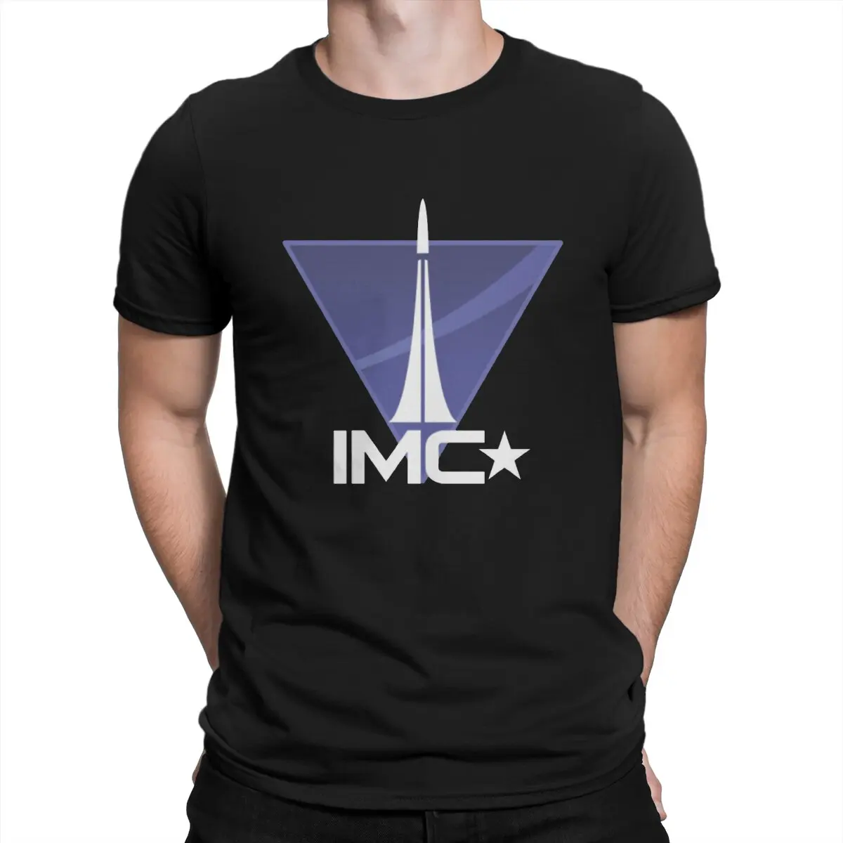 

Футболки Interstellar Manufacturing Corporation IMC для мужчин, модные футболки Titanfall из чистого хлопка, футболки с круглым вырезом и короткими рукавами
