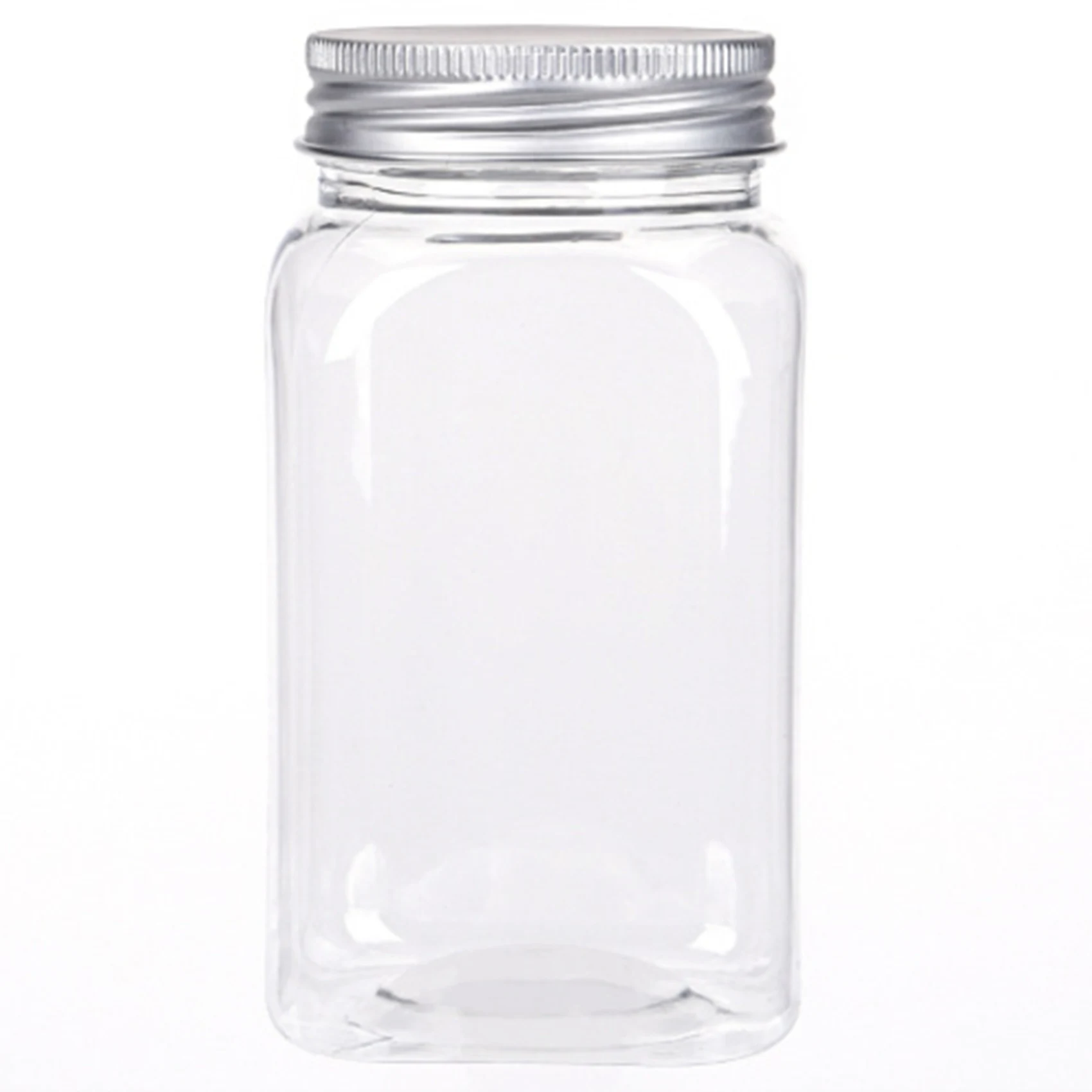 

12 шт., пластиковая прозрачная бутылка, герметичная металлическая крышка, пустой Квадратный Контейнер для специй