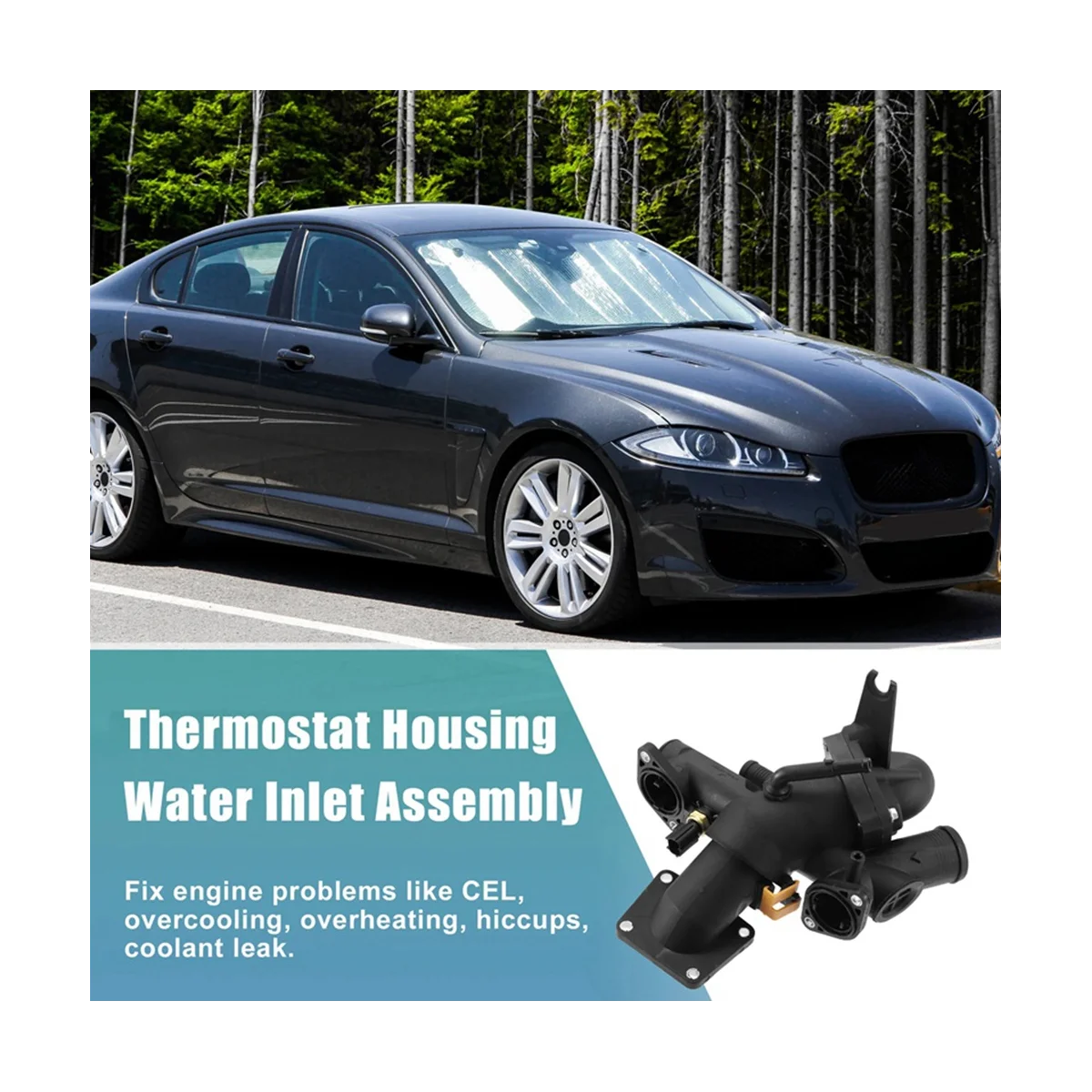 Автомобильный охлаждающий водяной Термостат в сборе корпуса для Jaguar S-Type XF XJ8 XK8 XKR