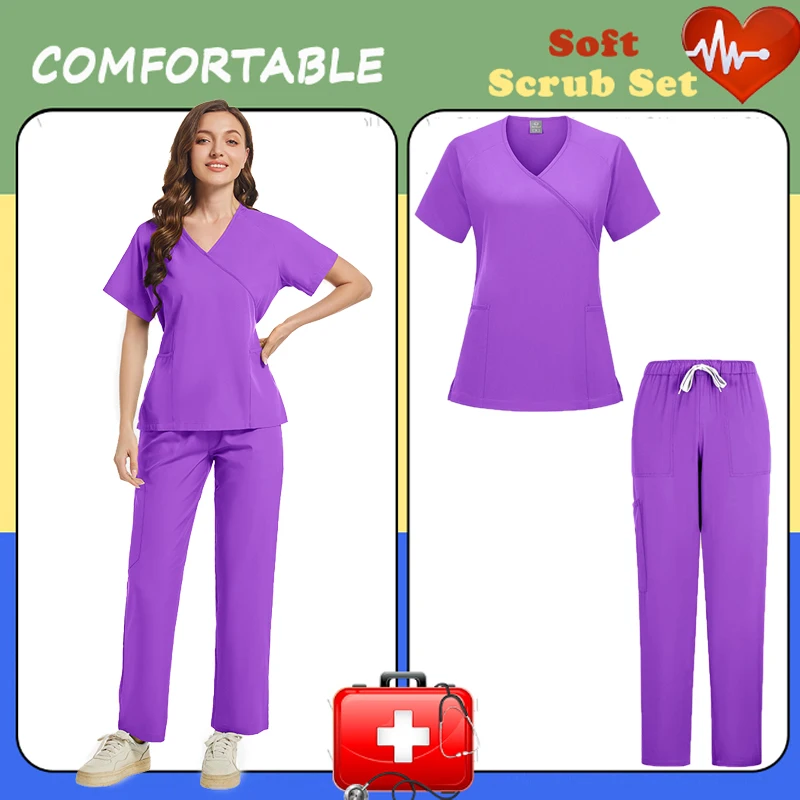 Униформа медицинская с коротким рукавом для ухода за кожей