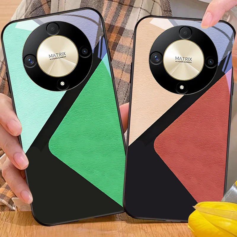 Сращивание цветных блоков для Honor Magic 6 50 70 90 Lite X7b 200 Pro nova 10 Nova 5T X6 P30 Pura Ультра чехол