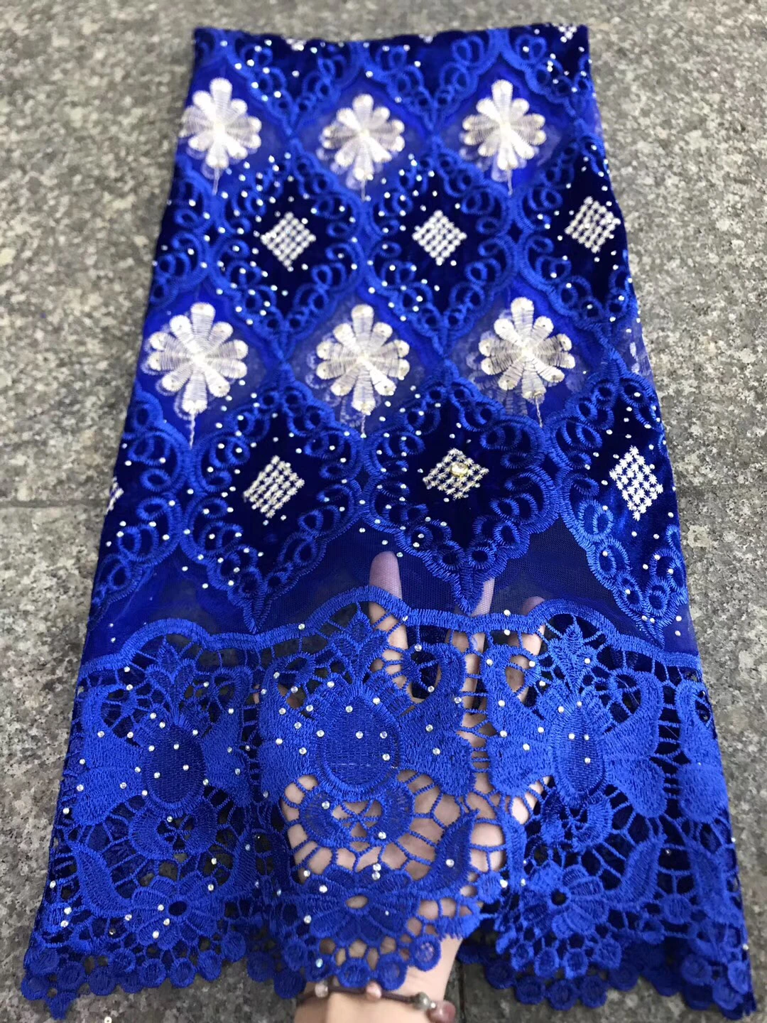 

2021 High Quality African Lace Fabrics/French Net Embroidery Peach 3 D Flowers Tulle Lace Fabric French Lace Fabric
