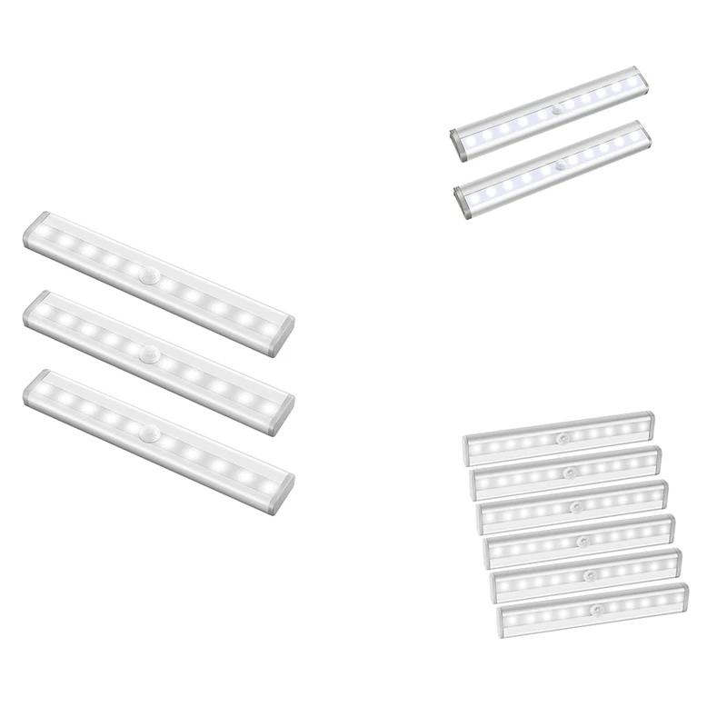 

LED Cabinet Lighting, Night Light With Motion Sensor, 10 LED Battery Motion Sensor( NO Battery )