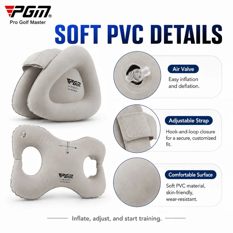 Надувной тренажер для коррекции положения рук PGM Golf Swing Trainer Aid, корректор осанки из ПВХ, инструмент для тренировки положения рук JZQ001 (art.: 3920dbf2a797d) - 3920dbf2a797d
