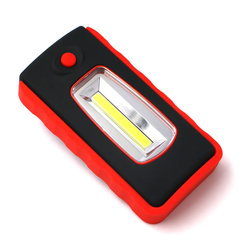 

COB LED Flashlight Work Light Adjustable Foldable Lamp Camping Emergency Household Cabinet Hanging Torch Lighting Green