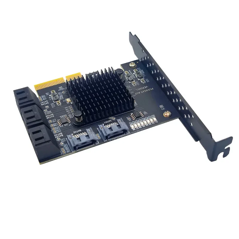 PCI-E GEN3 4X на 8-портовый жесткий диск SATA3.0 Карта расширения 6G Xiangshuo ASM1166 P CI-E3.0