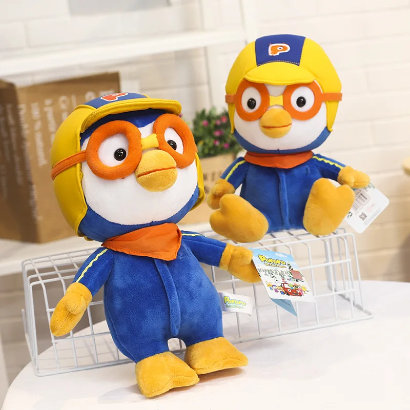 

25Cm Korea Cartoon Pororo Loopy Plush Filled Kawaii Positive Energy Sitting Posture Penguin Pillow Children's Toys Birthday Gift