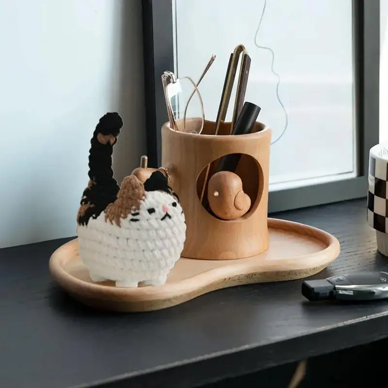 Набор для вязания крючком с изображением кота детский набор котенка вязаный