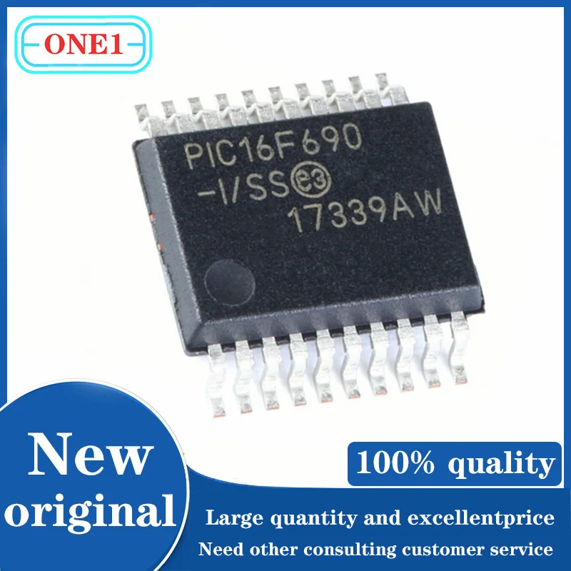 

1PCS/lot Chip New original PIC16F690-I/SS PIC16F690-I PIC16F690 IC MCU 8BIT 7KB FLASH 20SSOP