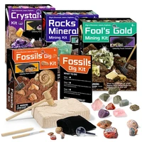 gem dig kit dig up real gemstonesrocksminerals archaeological gemology mining kits science excavation toys for kids boys girls
