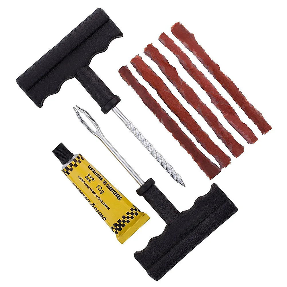 

6Pcs/Set Professional Car Tubeless Tire Repair Plugs Kit Bike Auto Tubeless Tire Tyre Puncture Plug Repair Tool Car Accessories