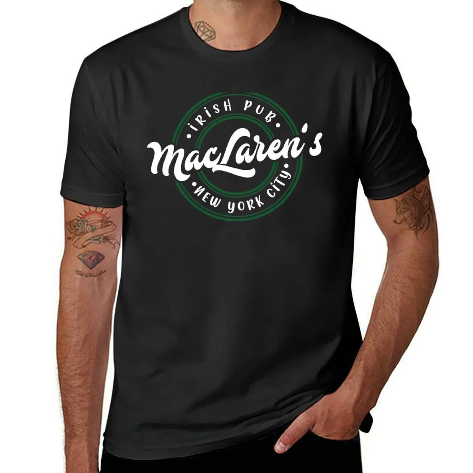 MacLaren's Pub Merch в белой футболке для мальчика одежда хиппи мужские Графические