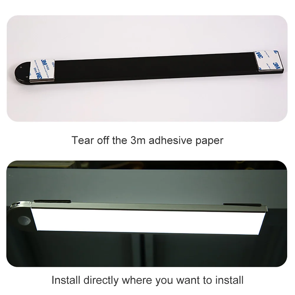 usb led night light indoor motion sensing night light usb rechargeable closet light cabinet kitchen light magnetic night light free global shipping