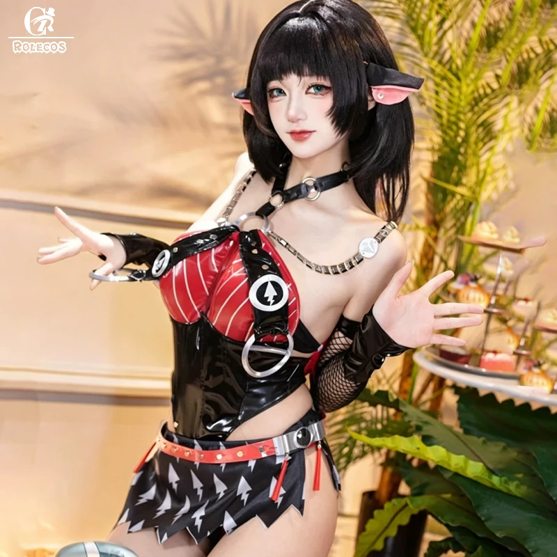Фото Костюм для косплея Jane Doe из игры Zenless Zone Zero от ROLECOS, полный комплект униформы Jane Doe Nocturne of Light для женщин на Хэллоуин №5