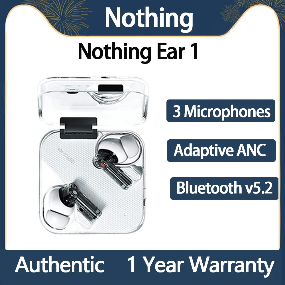 

Original Nothing Ear 1 Ear 2 TWS Earphone Bluetooth 11.6mm Dynamic with3 Microphones Wireless Earbud Hybrid ANC Global Version